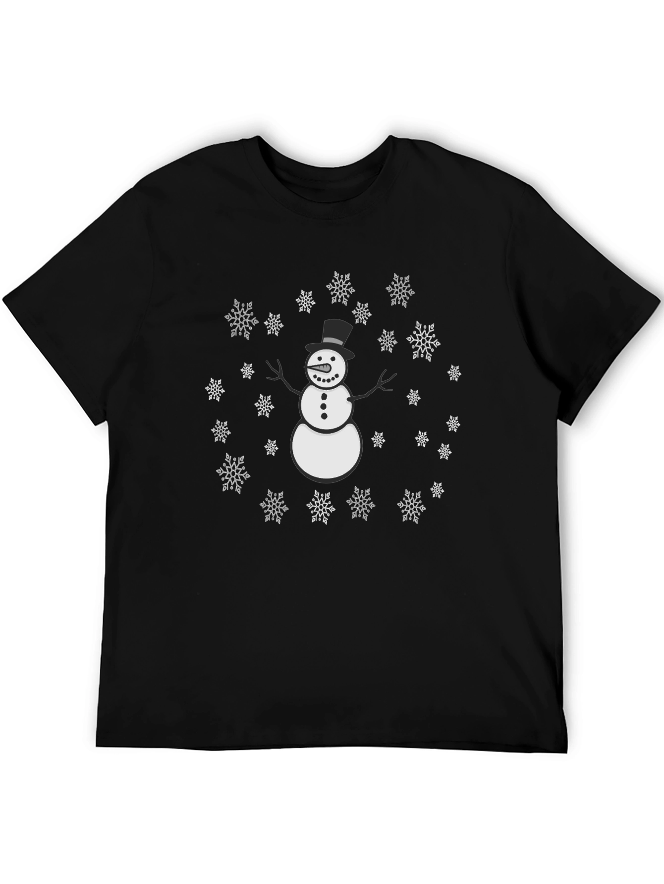 Snowman Snowflake Graphic Tee
