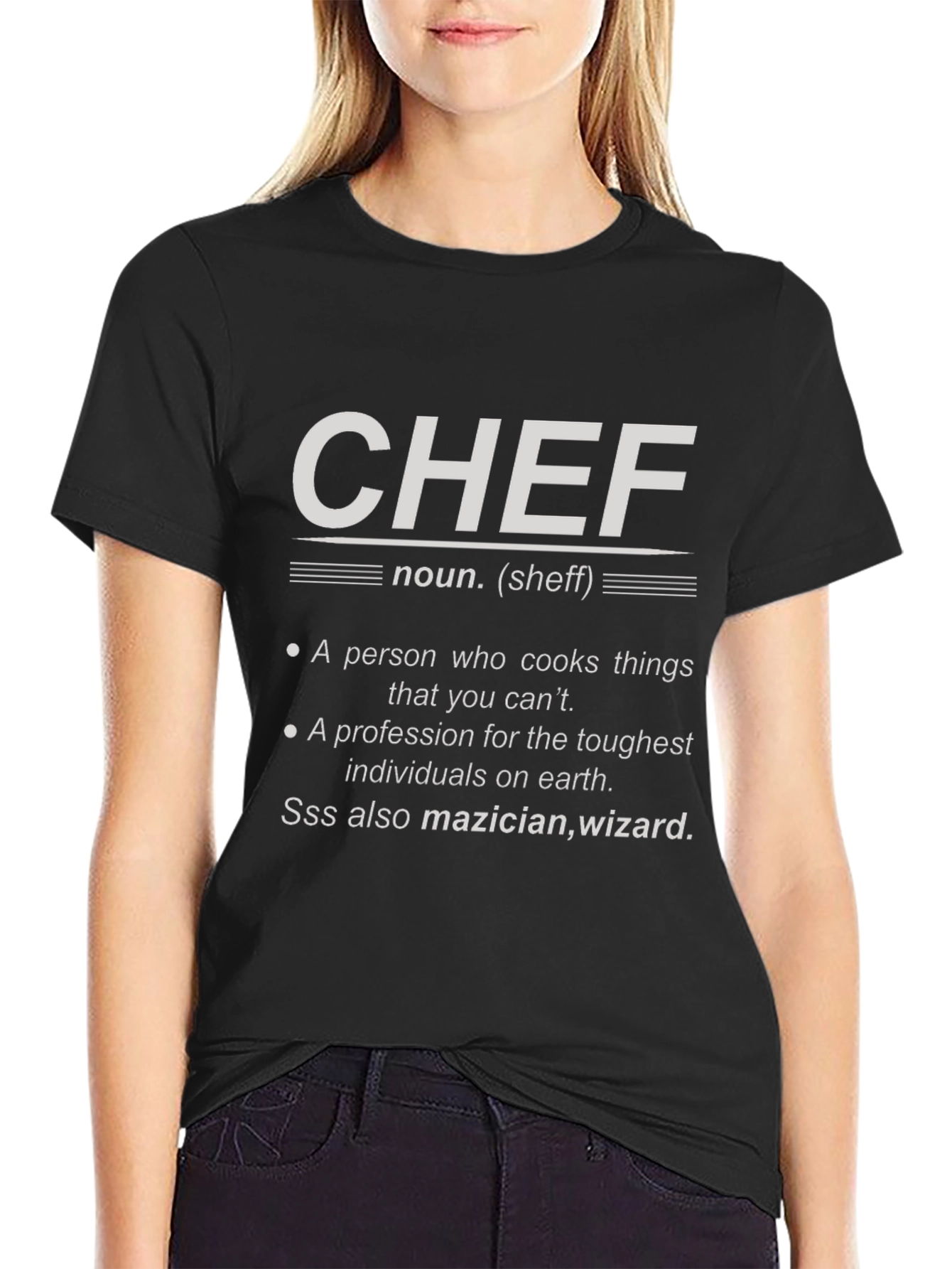 Chef Definition Black T-Shirt