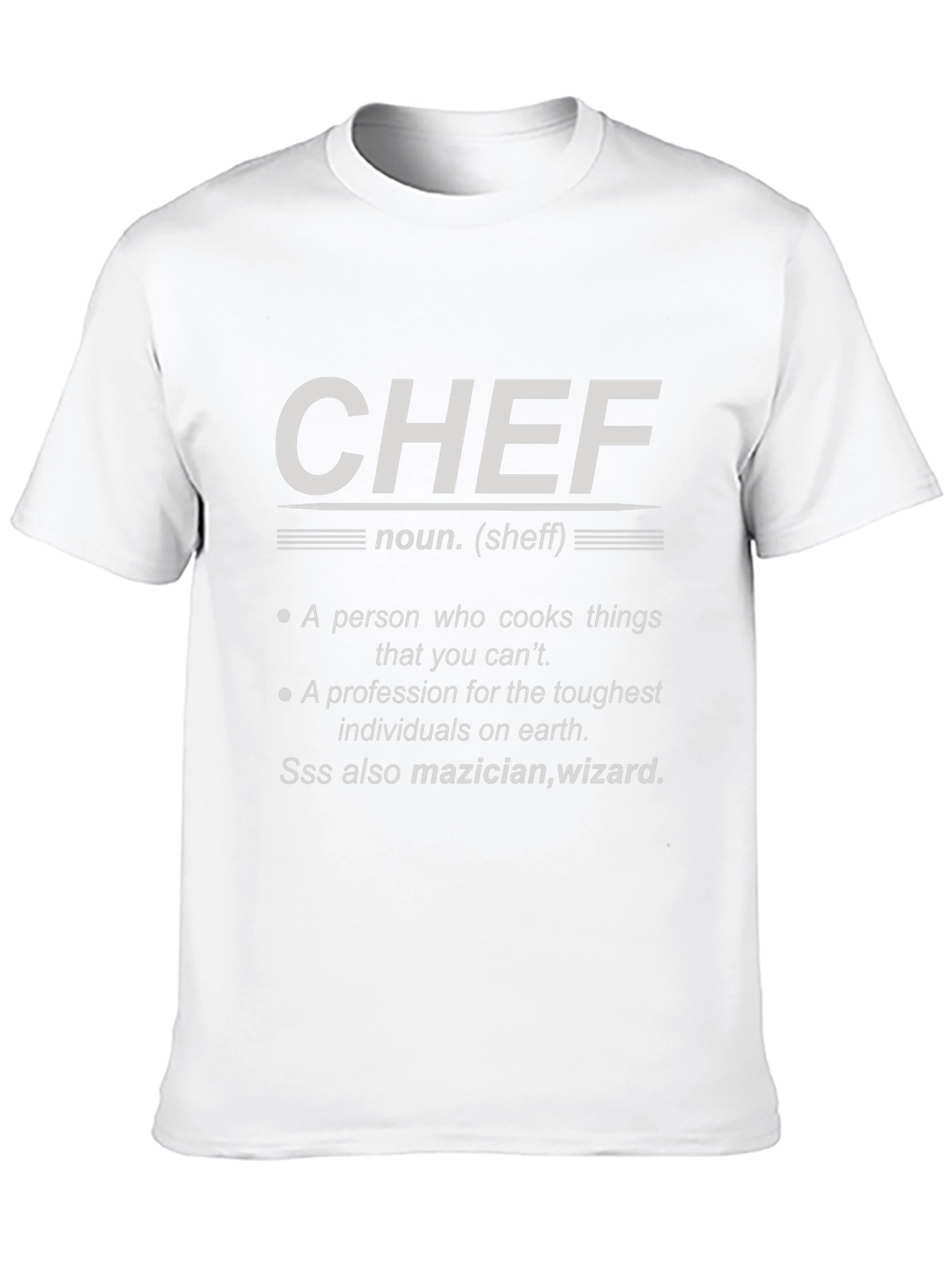 Chef Definition Black T-Shirt