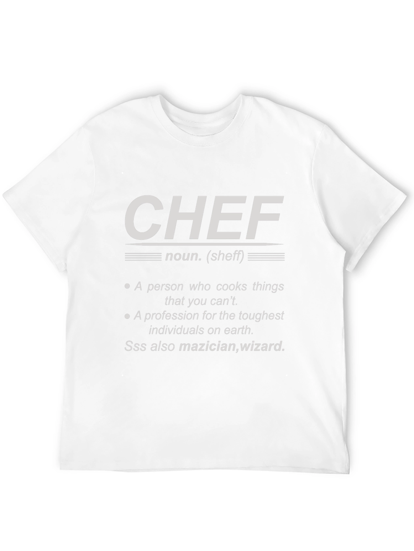 Chef Definition Black T-Shirt