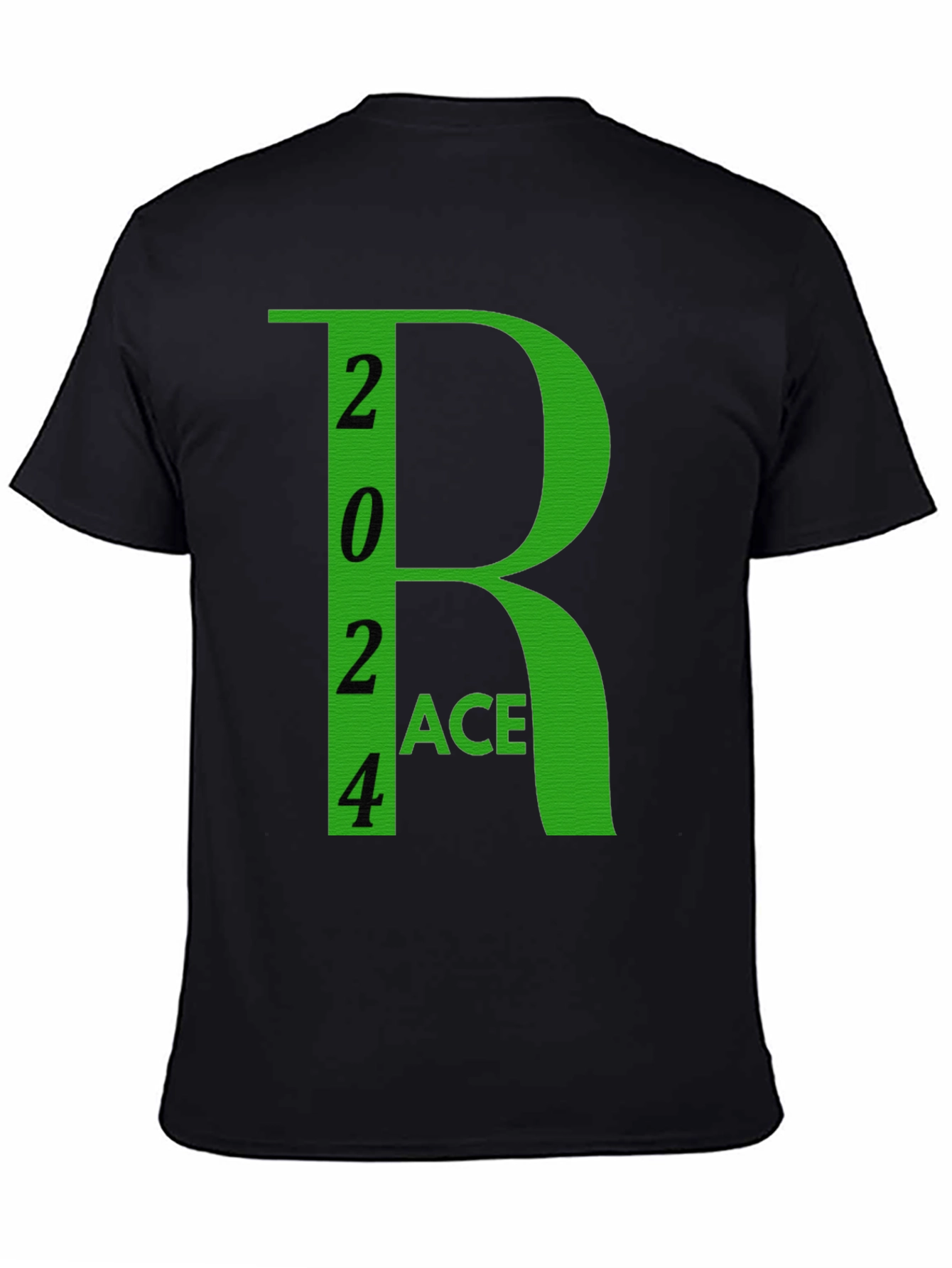 2024 Race Black Cotton Graphic Tee