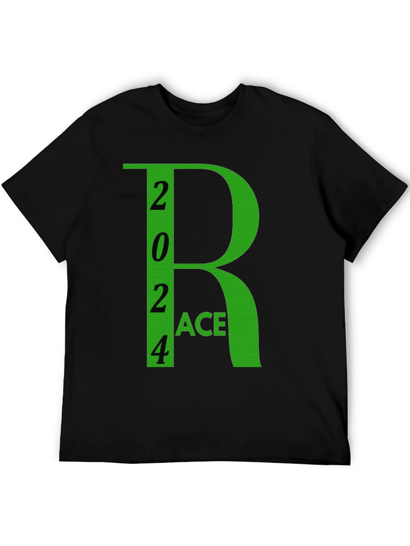 2024 Race Black Cotton Graphic Tee