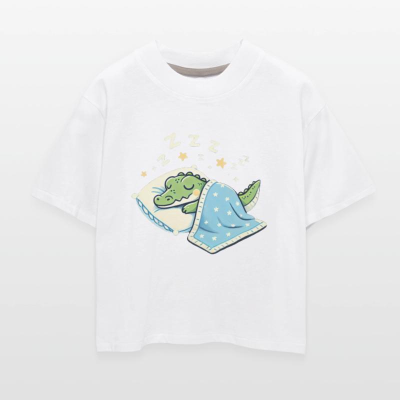 Crocodile Sleeping In Bed At Night Time