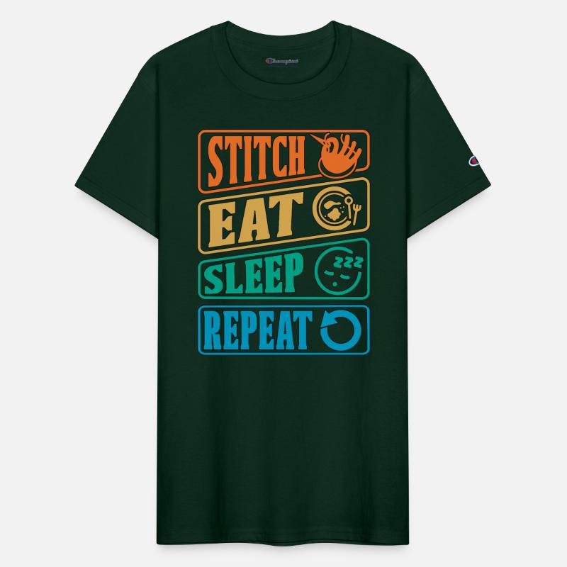 Cross Stitch Eat Sleep Repeat Sewing Needlepoint