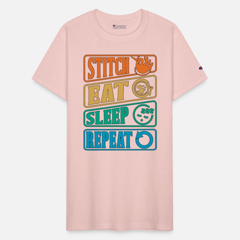 Cross Stitch Eat Sleep Repeat Sewing Needlepoint