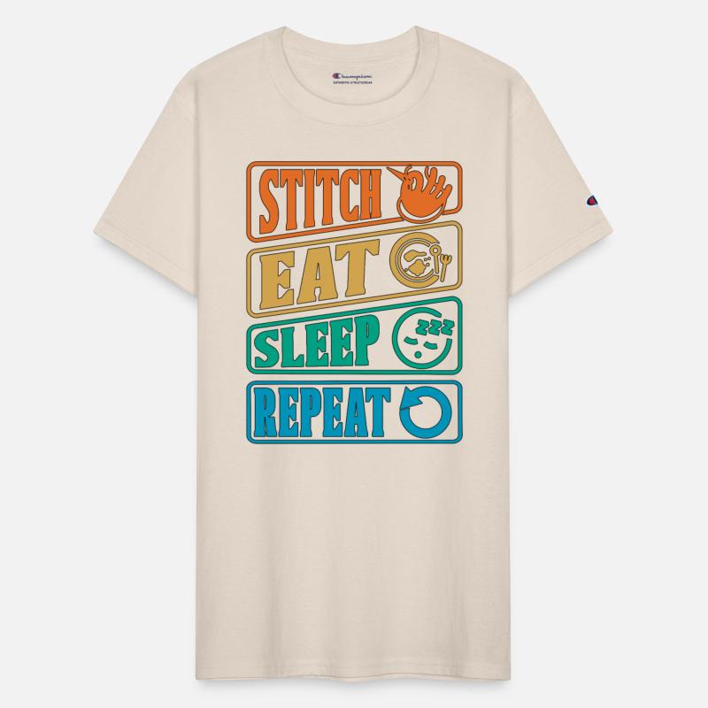 Cross Stitch Eat Sleep Repeat Sewing Needlepoint