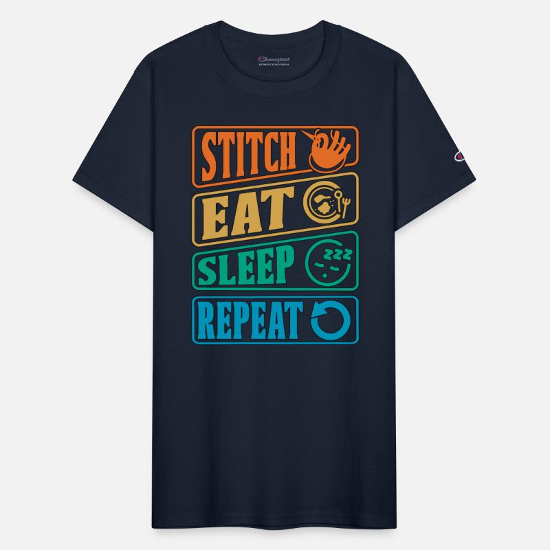 Cross Stitch Eat Sleep Repeat Sewing Needlepoint