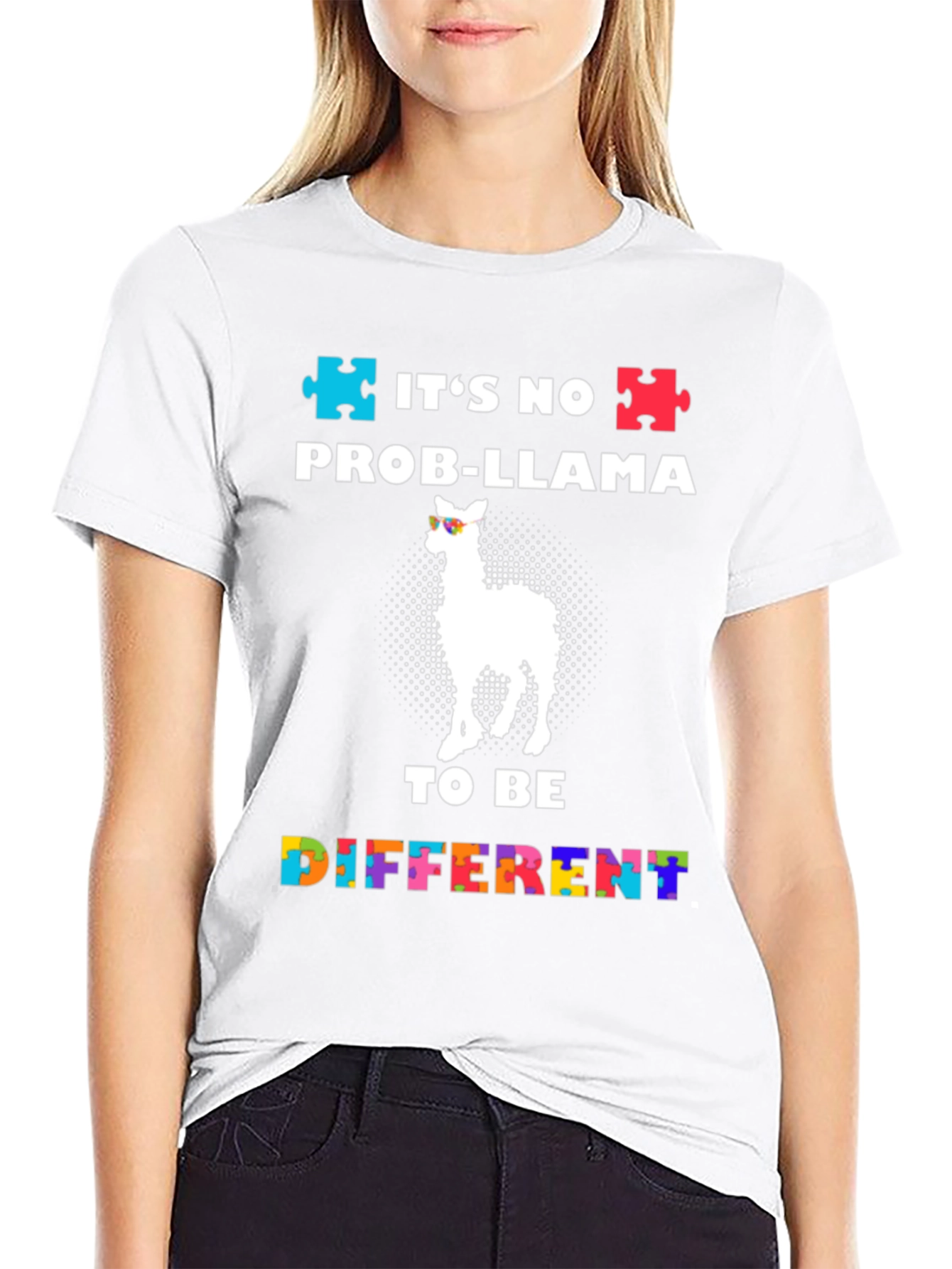 Autism Awareness Prob-Llama T-Shirt