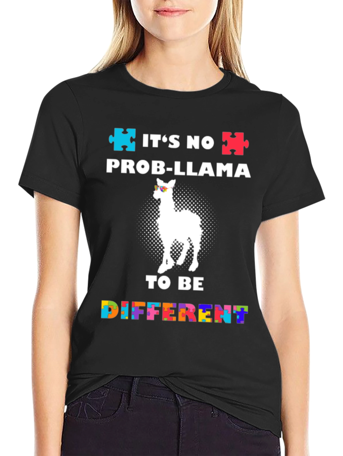 Autism Awareness Prob-Llama T-Shirt