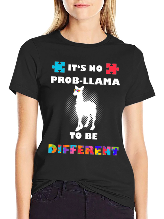 Autism Awareness Prob-Llama T-Shirt