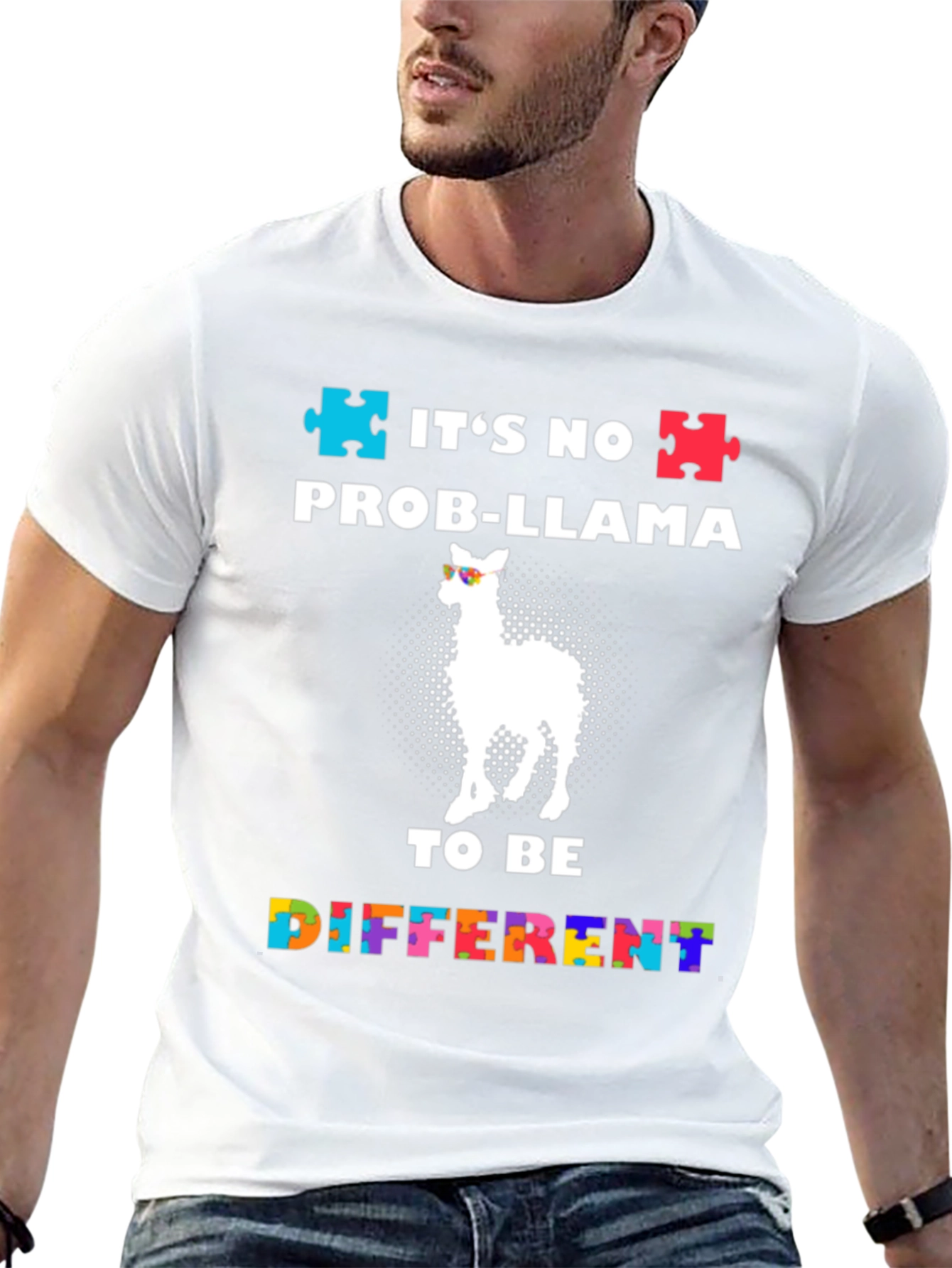 Autism Awareness Prob-Llama T-Shirt