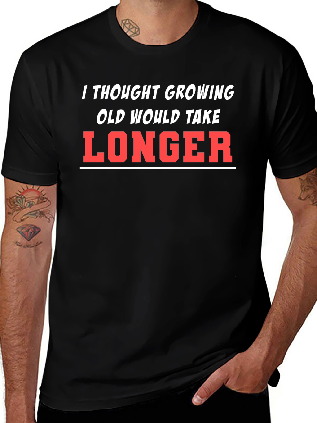 Funny Growing Old T-Shirt