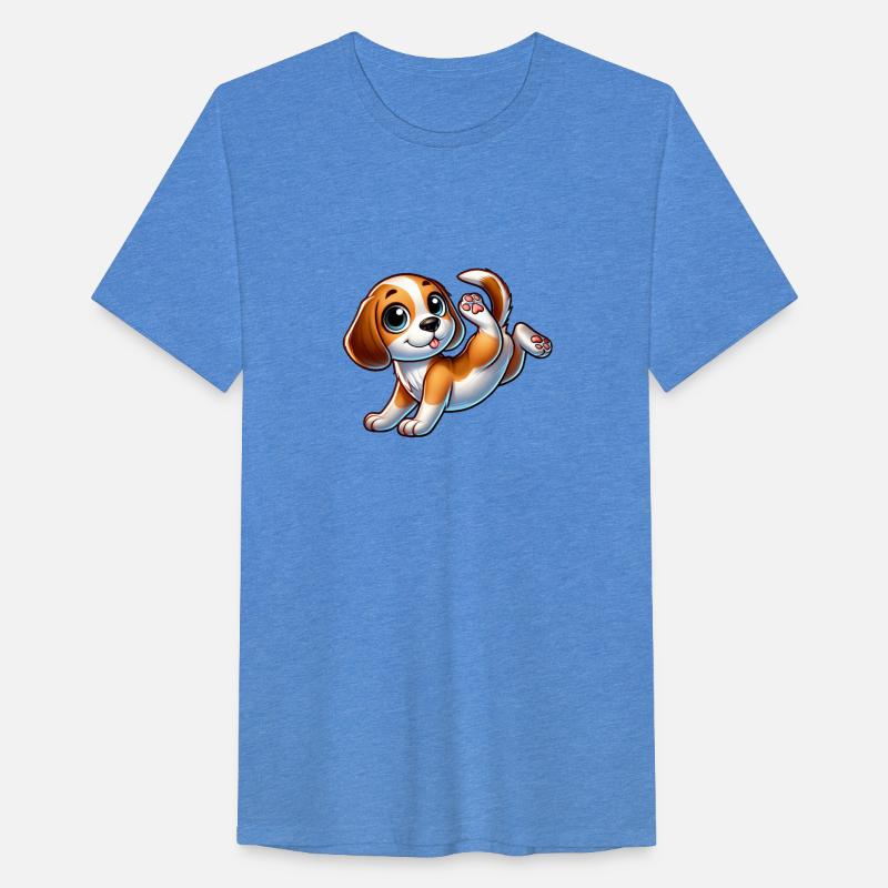 Cute Beagle Handstand Breakdance Sport Cartoon
