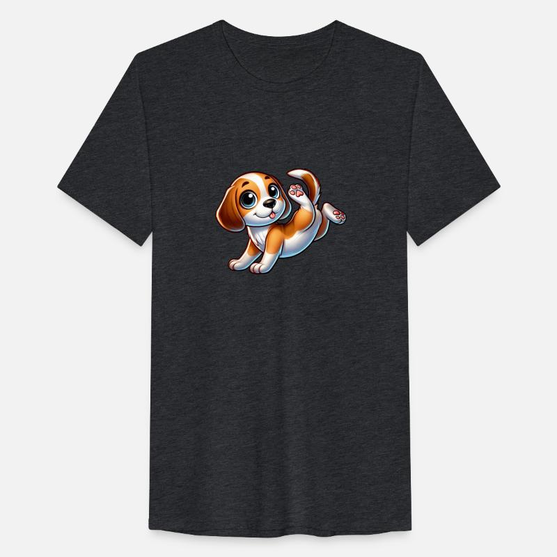 Cute Beagle Handstand Breakdance Sport Cartoon