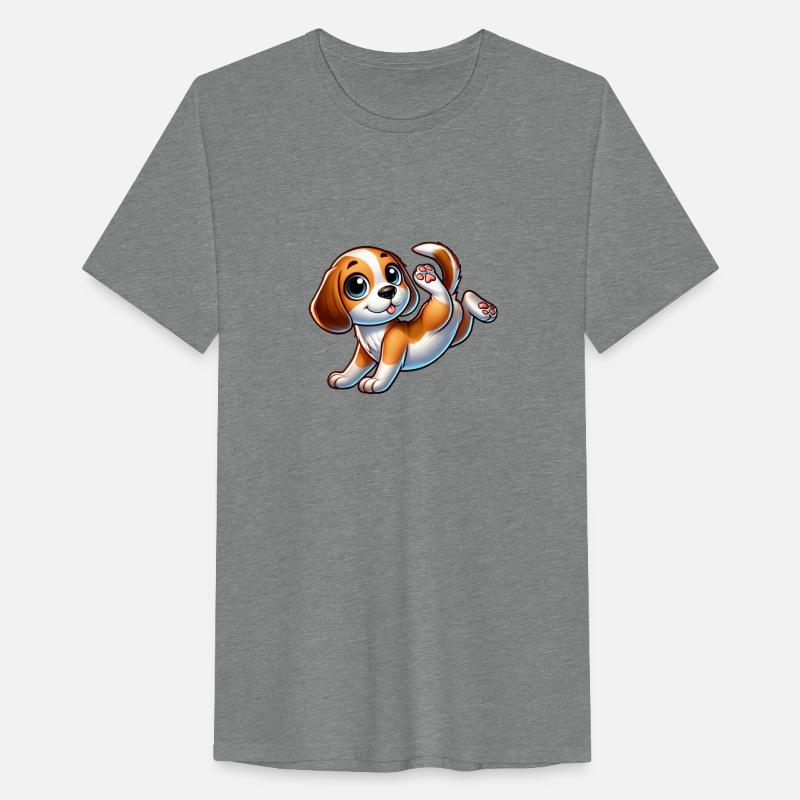 Cute Beagle Handstand Breakdance Sport Cartoon