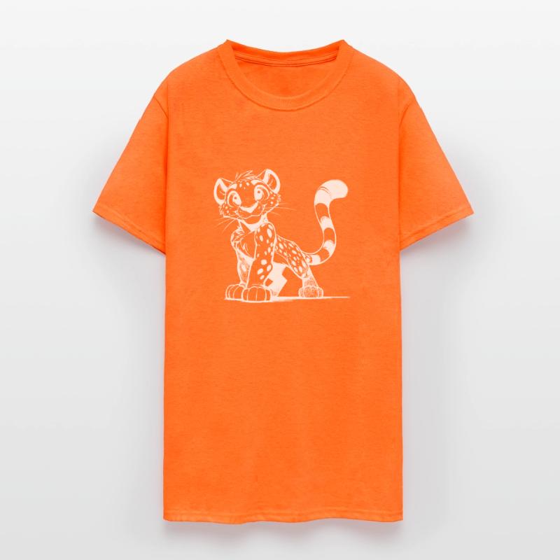 Cute Leopard With Spots And Big Eyes