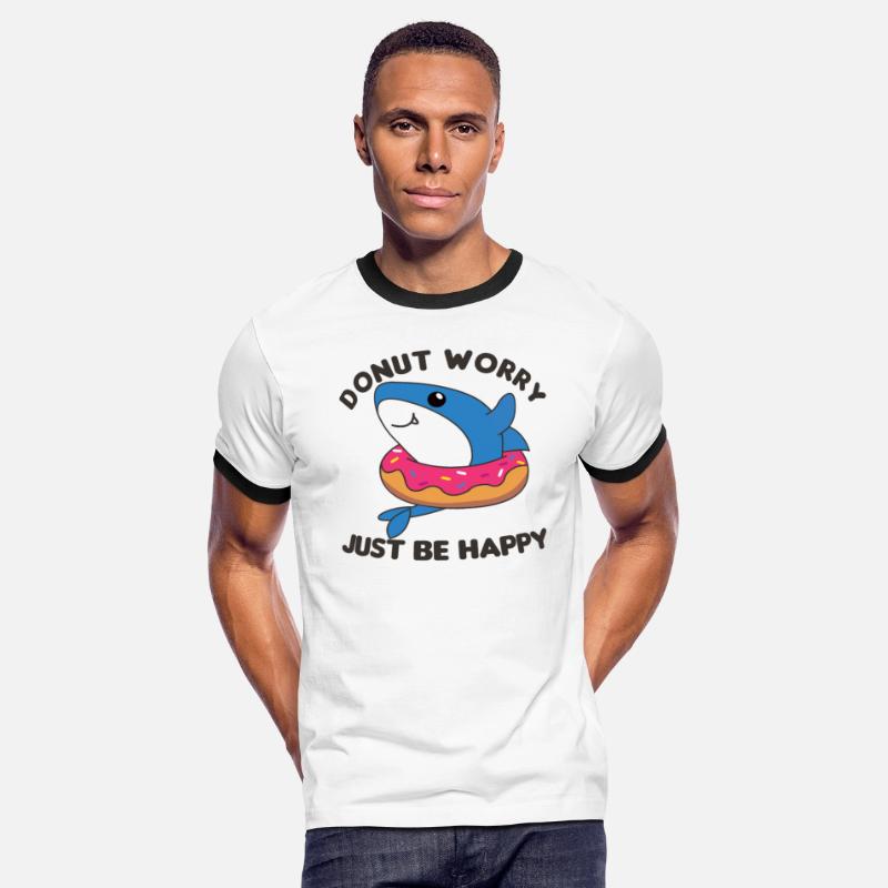 Cute Shark Funny Animals In Donut Pink