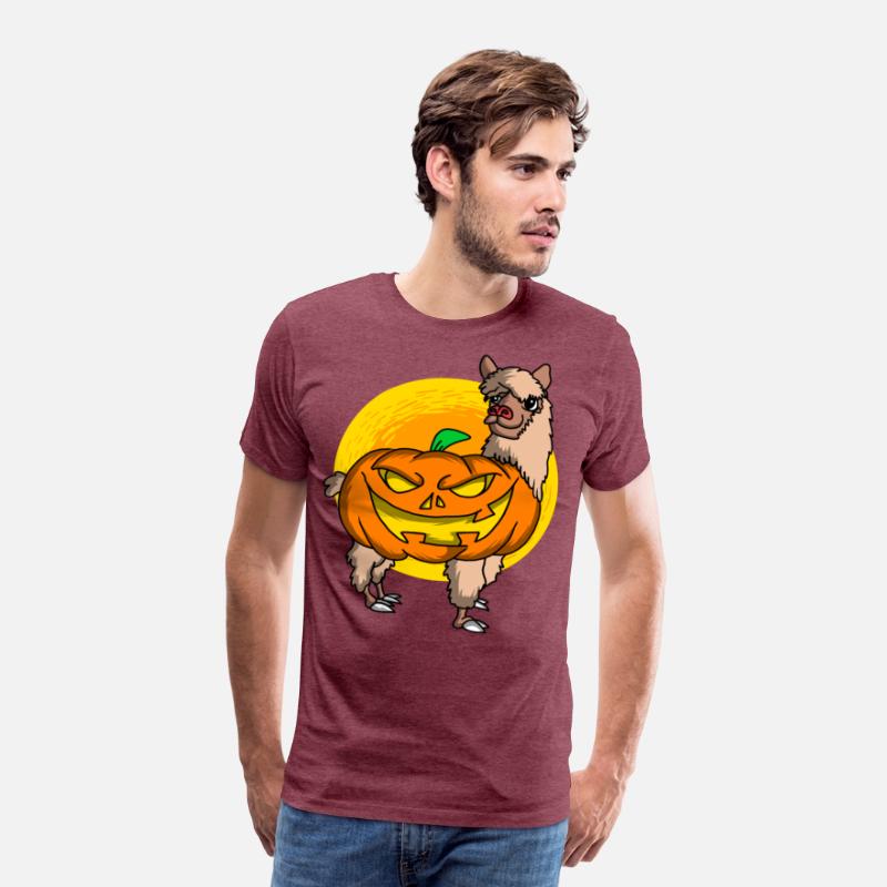 Cute Spooky Halloween Alpaca with Pumpkin Costume