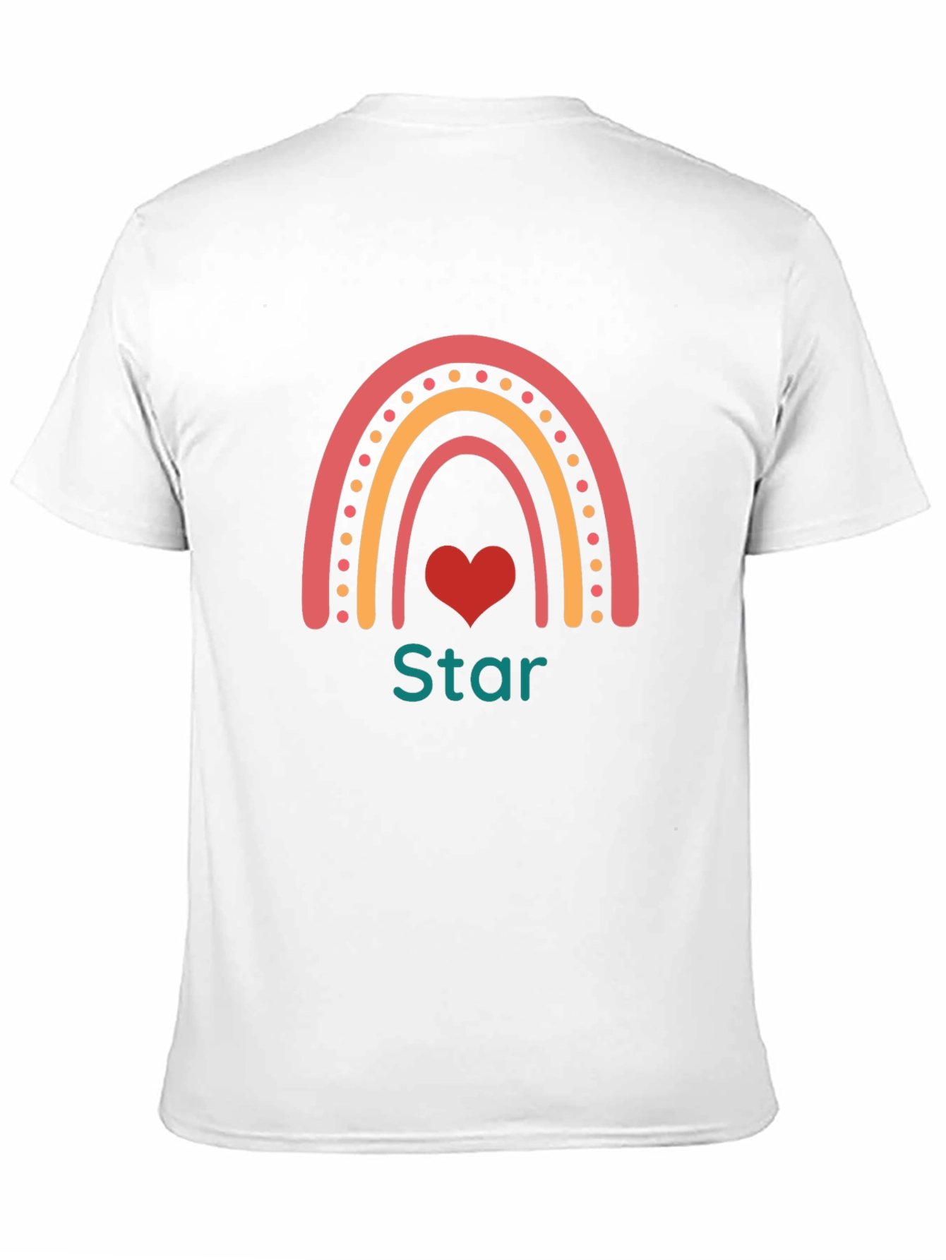 Rainbow Star Heart Graphic T-Shirt