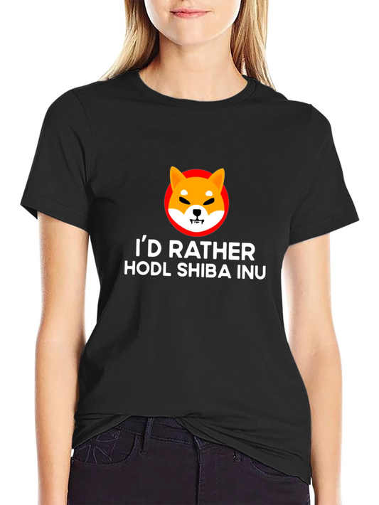 HODL Shiba Inu T-Shirt - Crypto Meme Tee