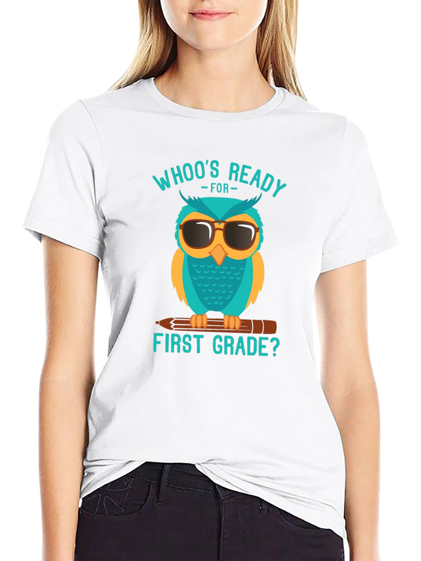 Whos Ready for First Grade Owl T-Shirt