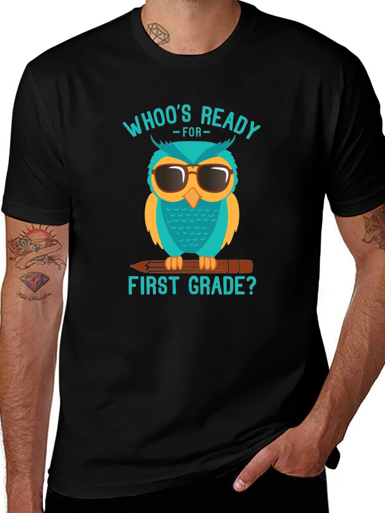 Whos Ready for First Grade Owl T-Shirt