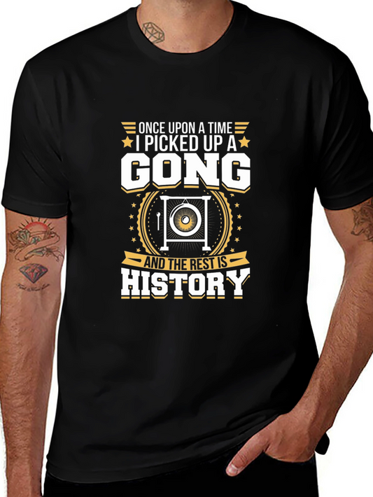 Gong History T-Shirt - Musicians Novelty Tee