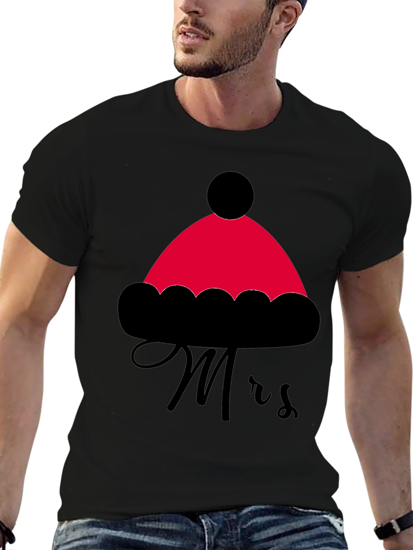 Mrs. Santa Hat Holiday T-Shirt