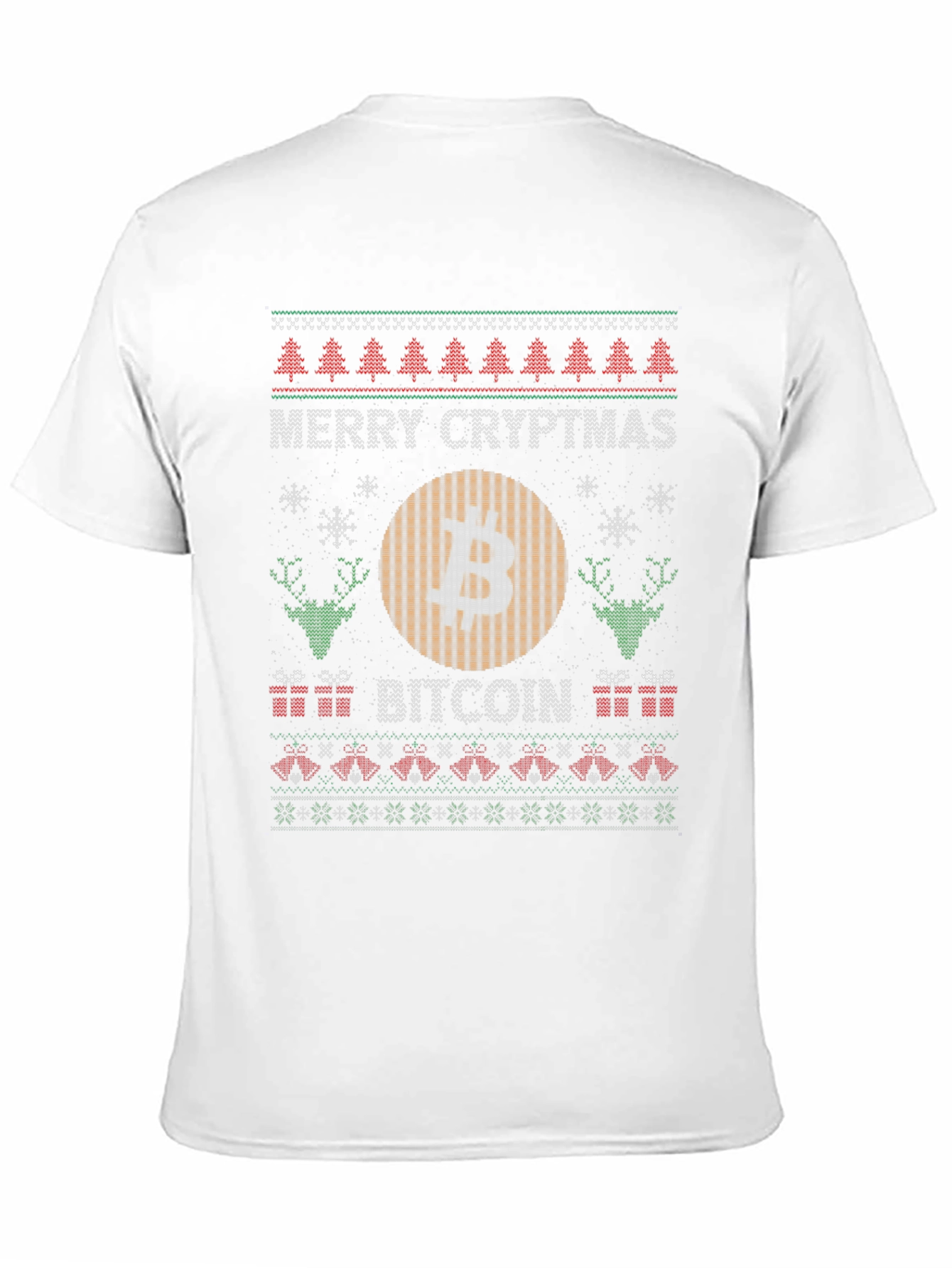 Merry Cryptmas Bitcoin Ugly Christmas Sweater T-Shirt
