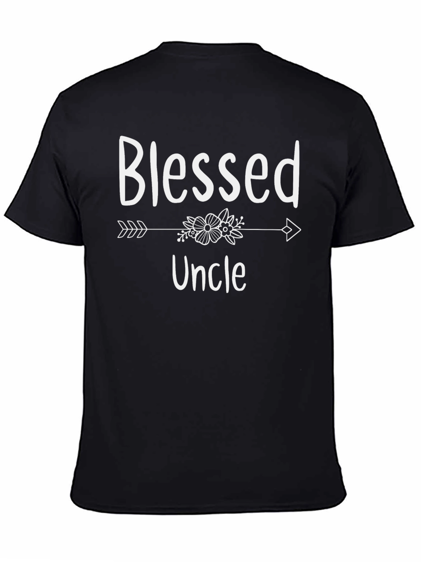 Blessed Uncle T-Shirt - Arrow & Floral Design