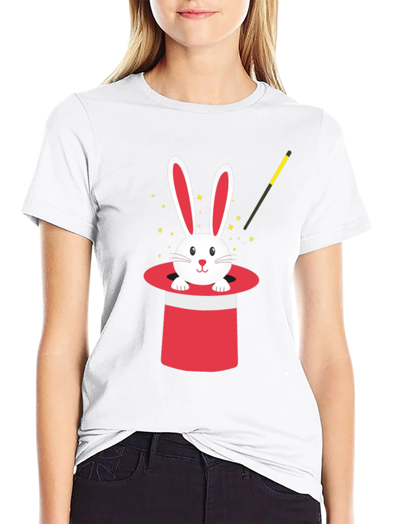 Magic Rabbit in Hat T-Shirt