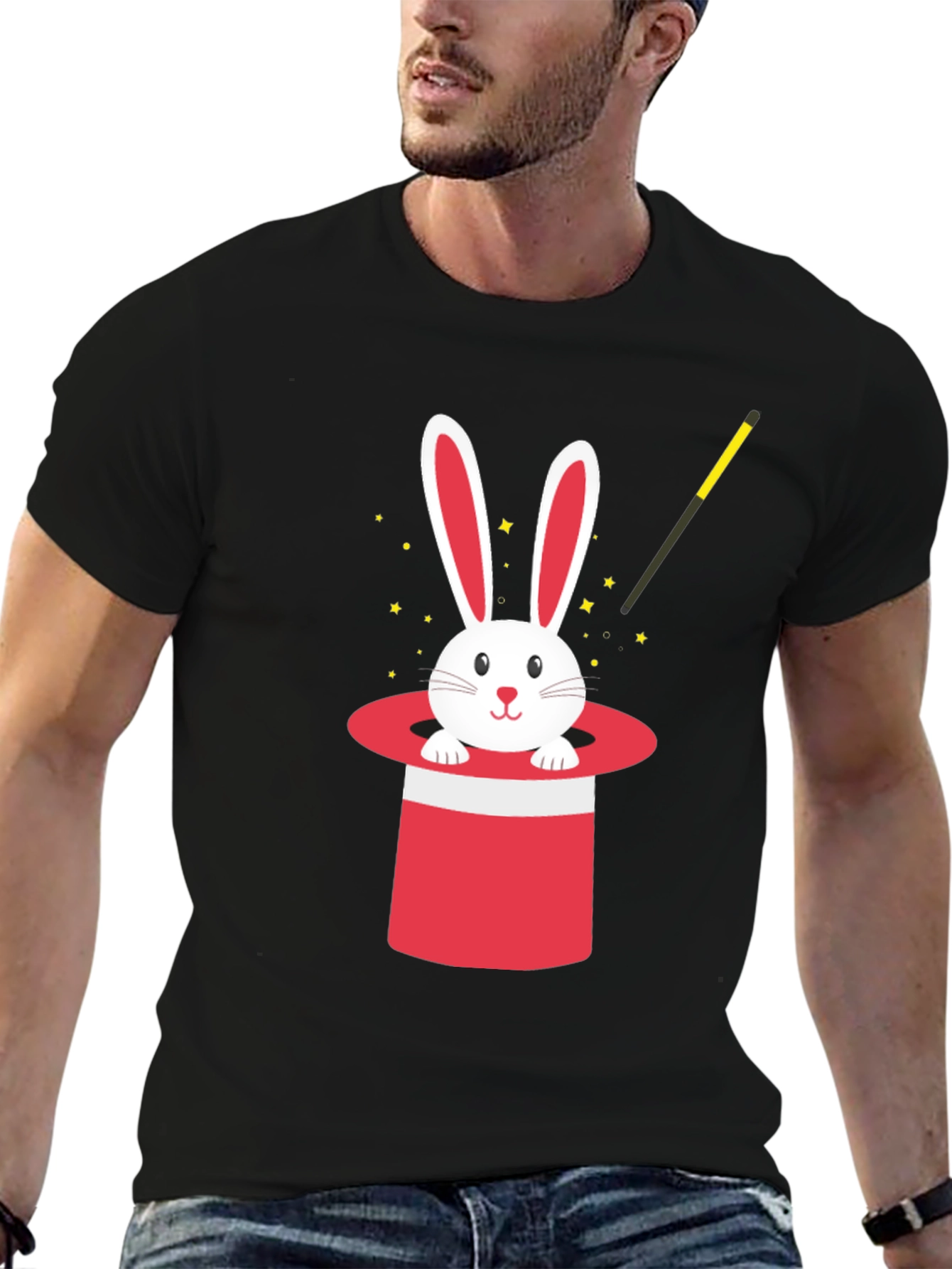 Magic Rabbit in Hat T-Shirt