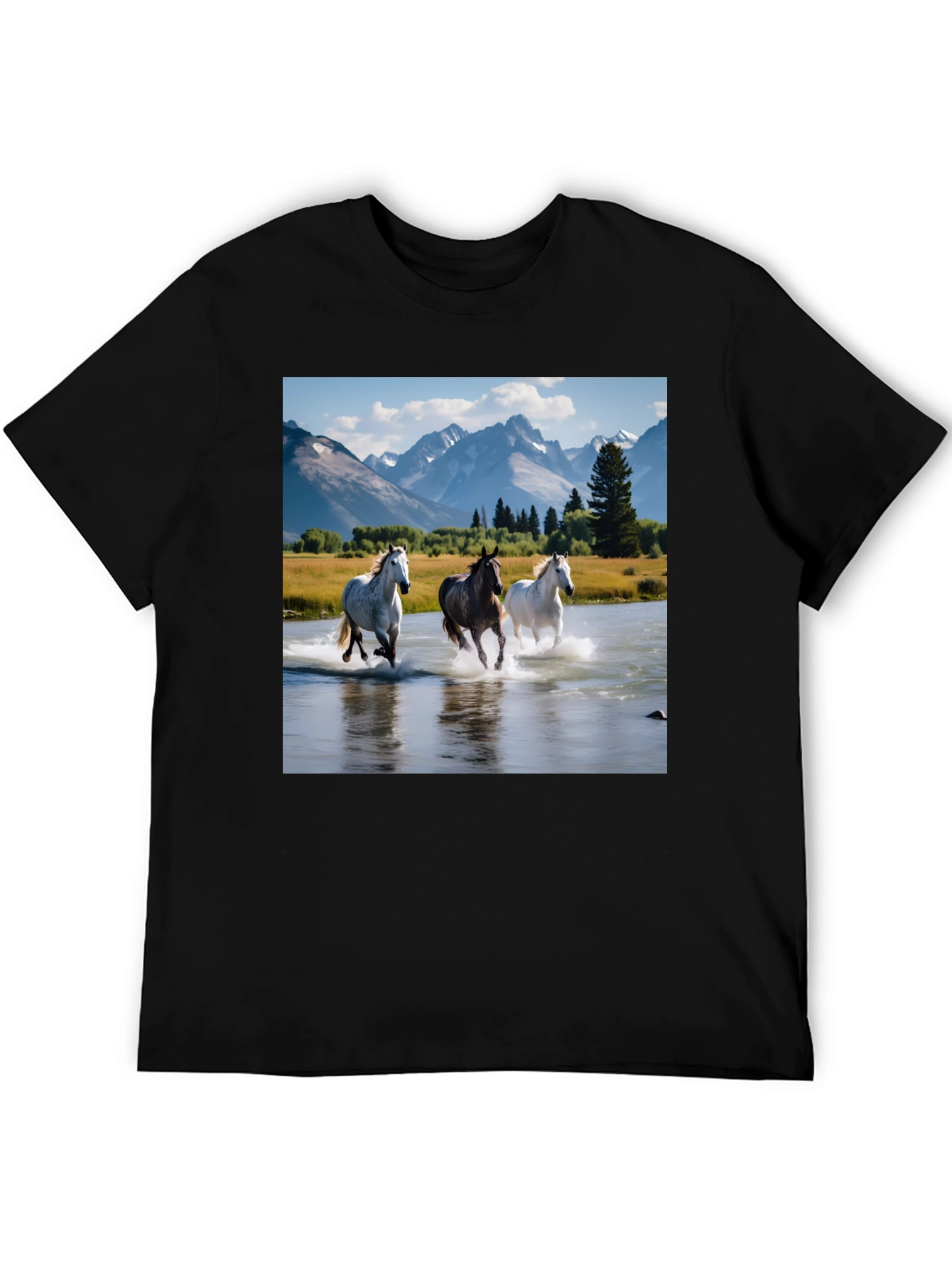 Horse River T-Shirt - Graphic Tee