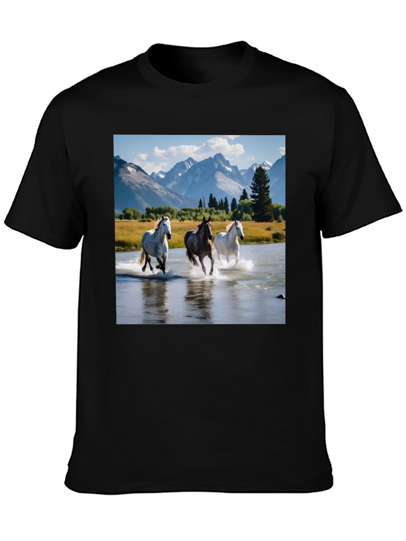 Horse River T-Shirt - Graphic Tee