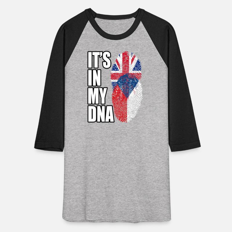 Czech And British Mix Heritage DNA Flag