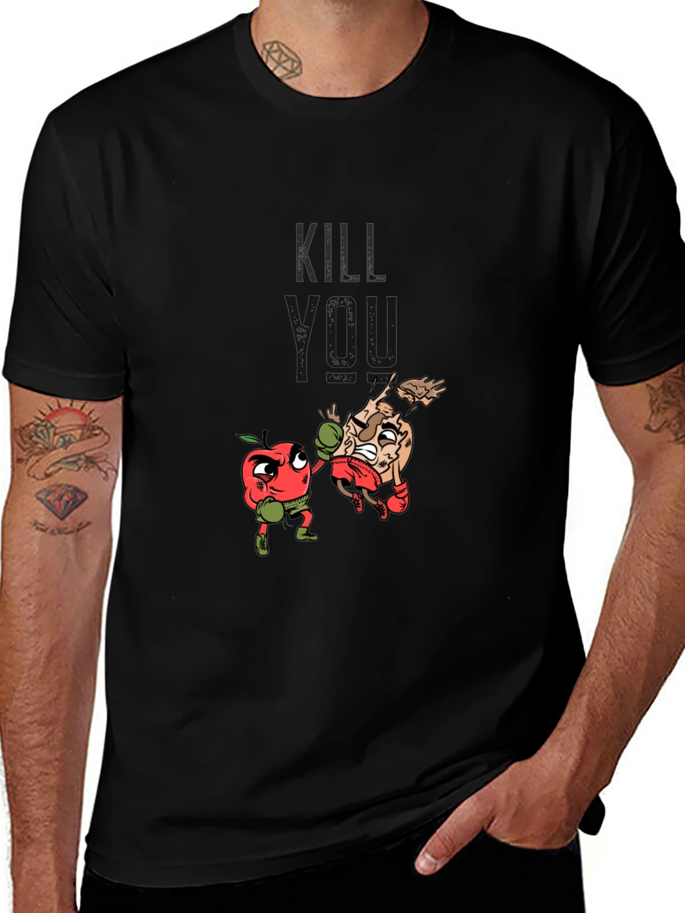 Kill Meat - Funny Boxing Apple vs Meat T-Shirt