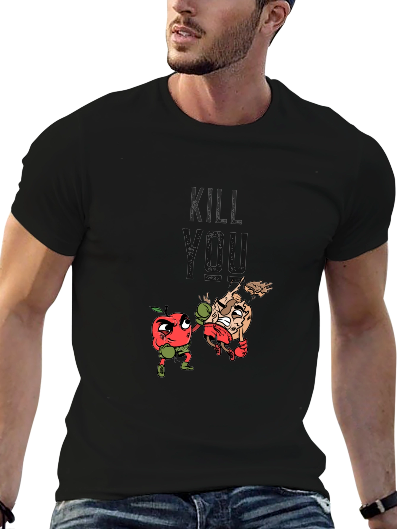 Kill Meat - Funny Boxing Apple vs Meat T-Shirt