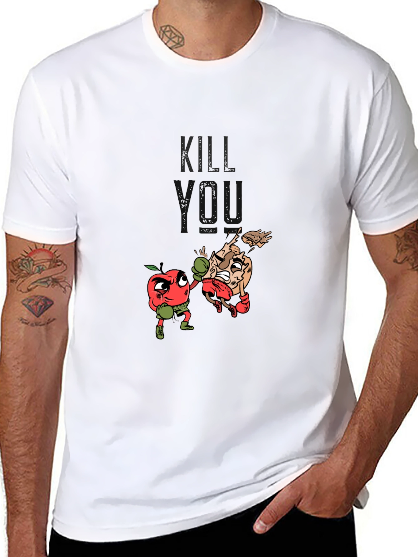 Kill Meat - Funny Boxing Apple vs Meat T-Shirt