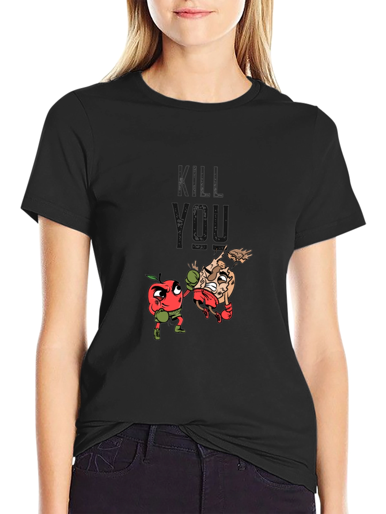 Kill Meat - Funny Boxing Apple vs Meat T-Shirt