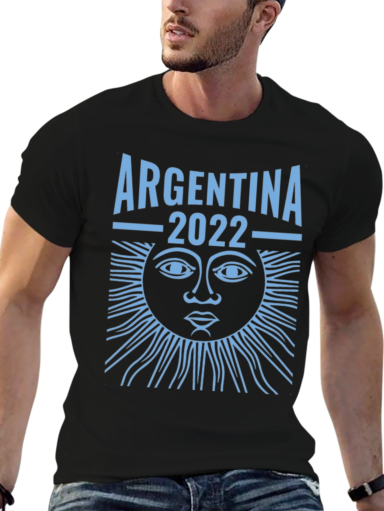 Argentina 2022 T-Shirt Sun Graphic Tee