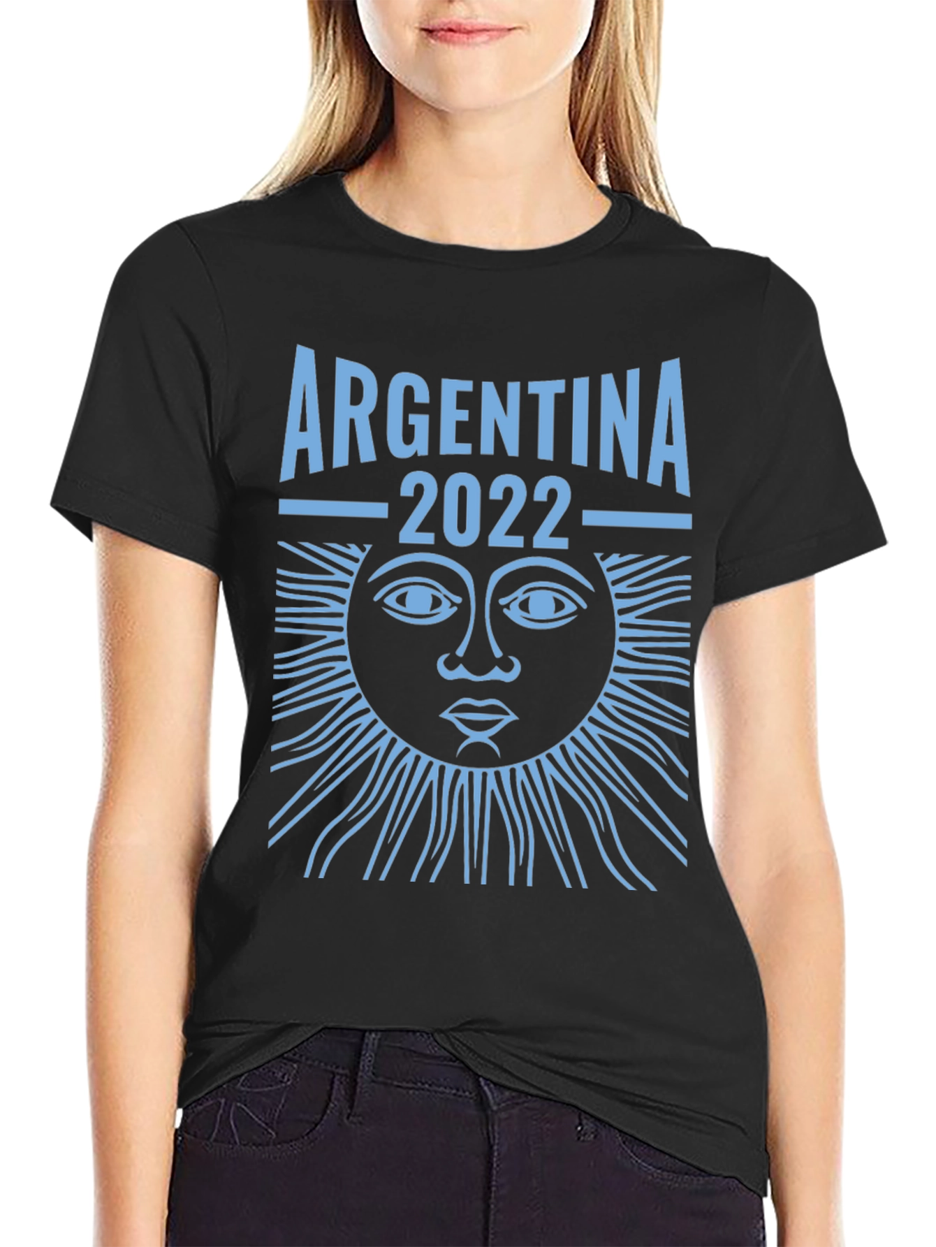 Argentina 2022 T-Shirt Sun Graphic Tee