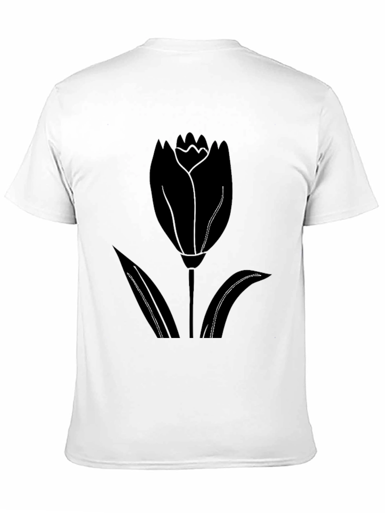 Tulip Graphic Black T-Shirt