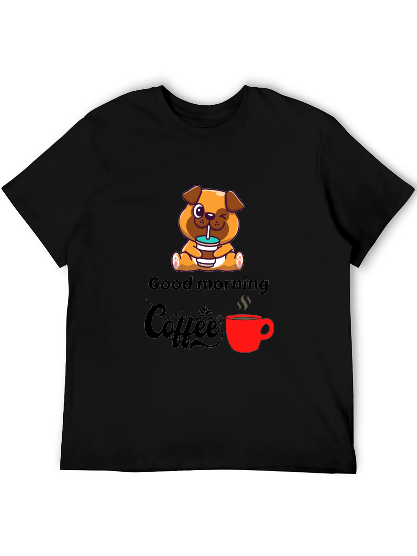 Good Morning Coffee Graphic T-Shirt