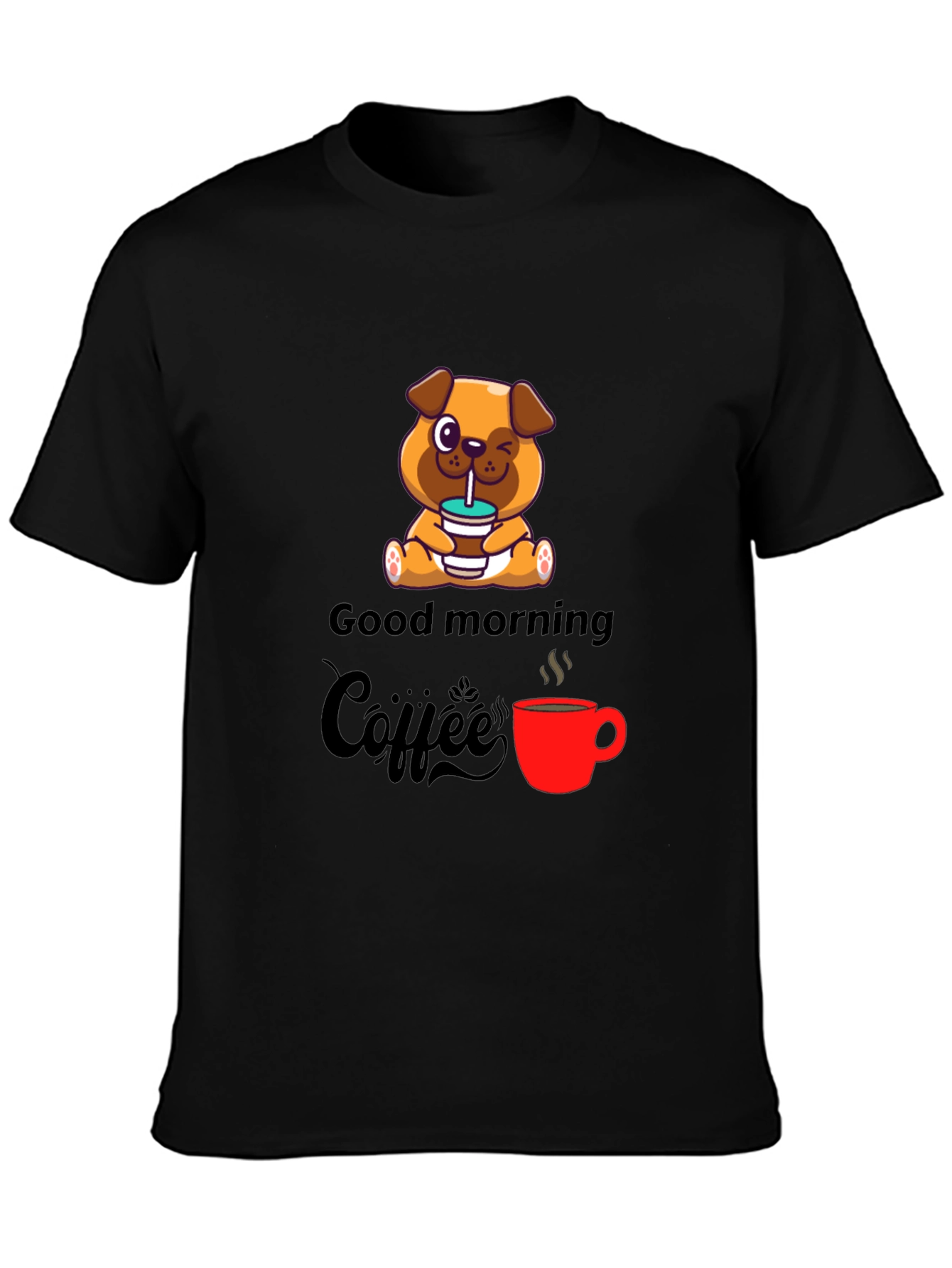 Good Morning Coffee Graphic T-Shirt