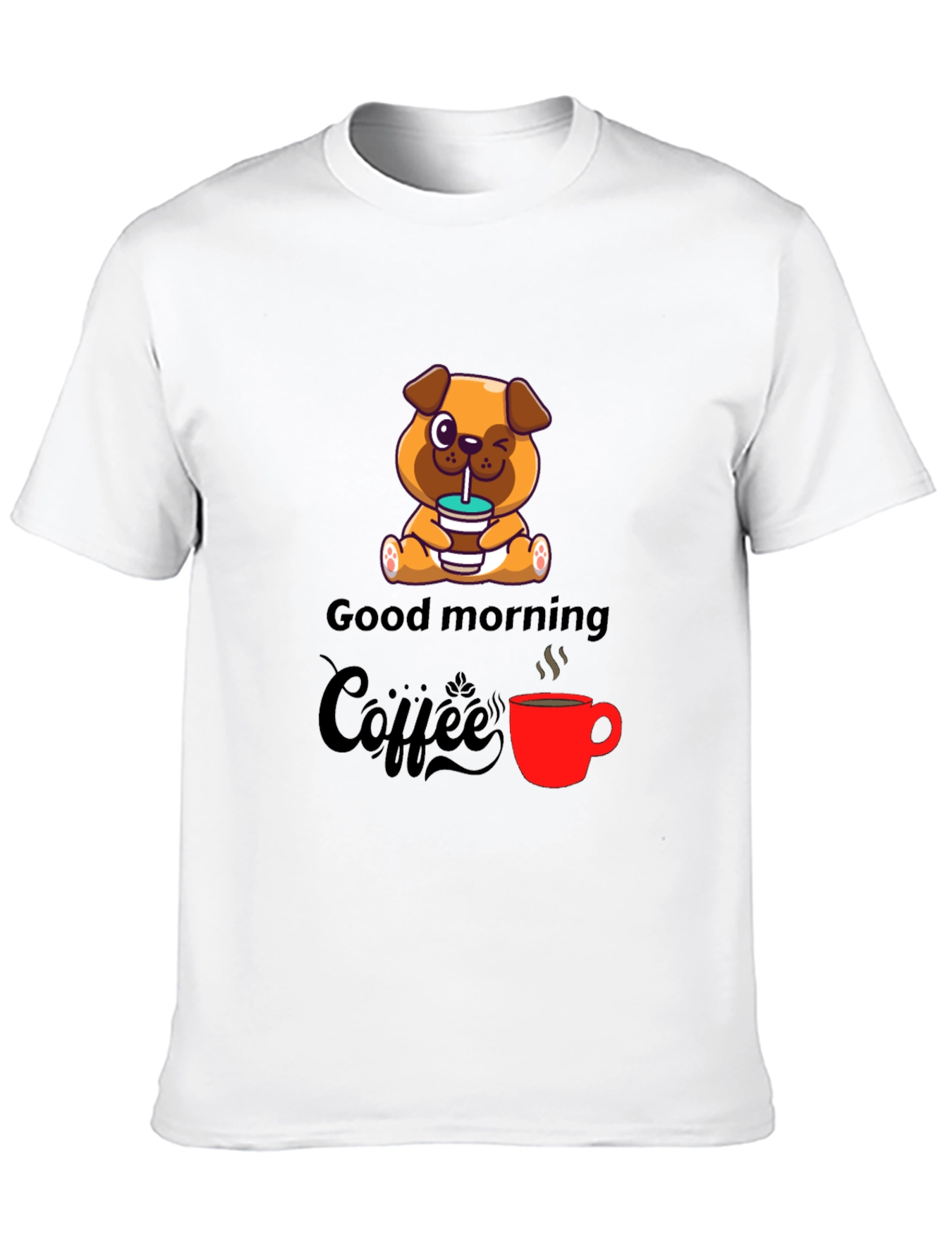 Good Morning Coffee Graphic T-Shirt