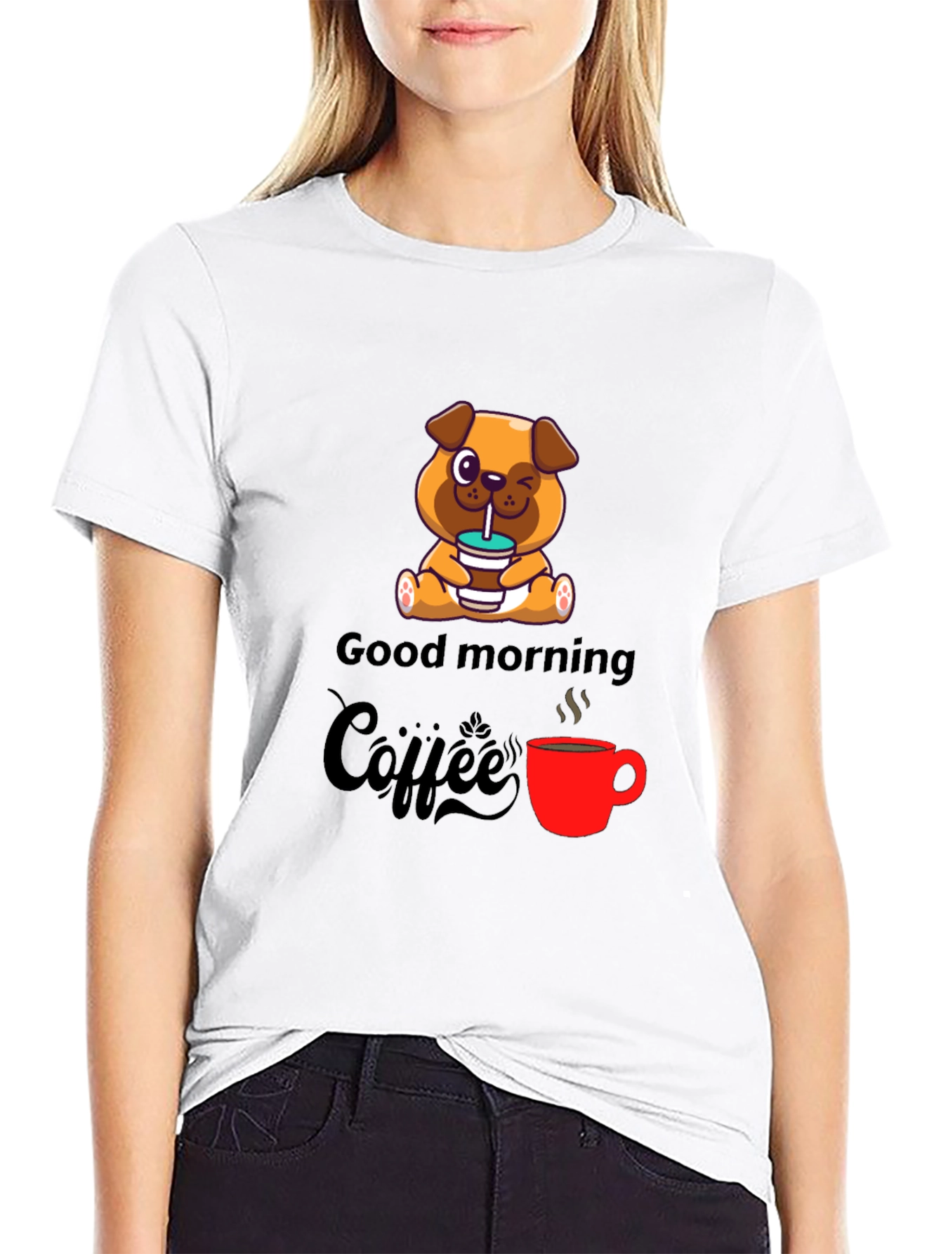 Good Morning Coffee Graphic T-Shirt