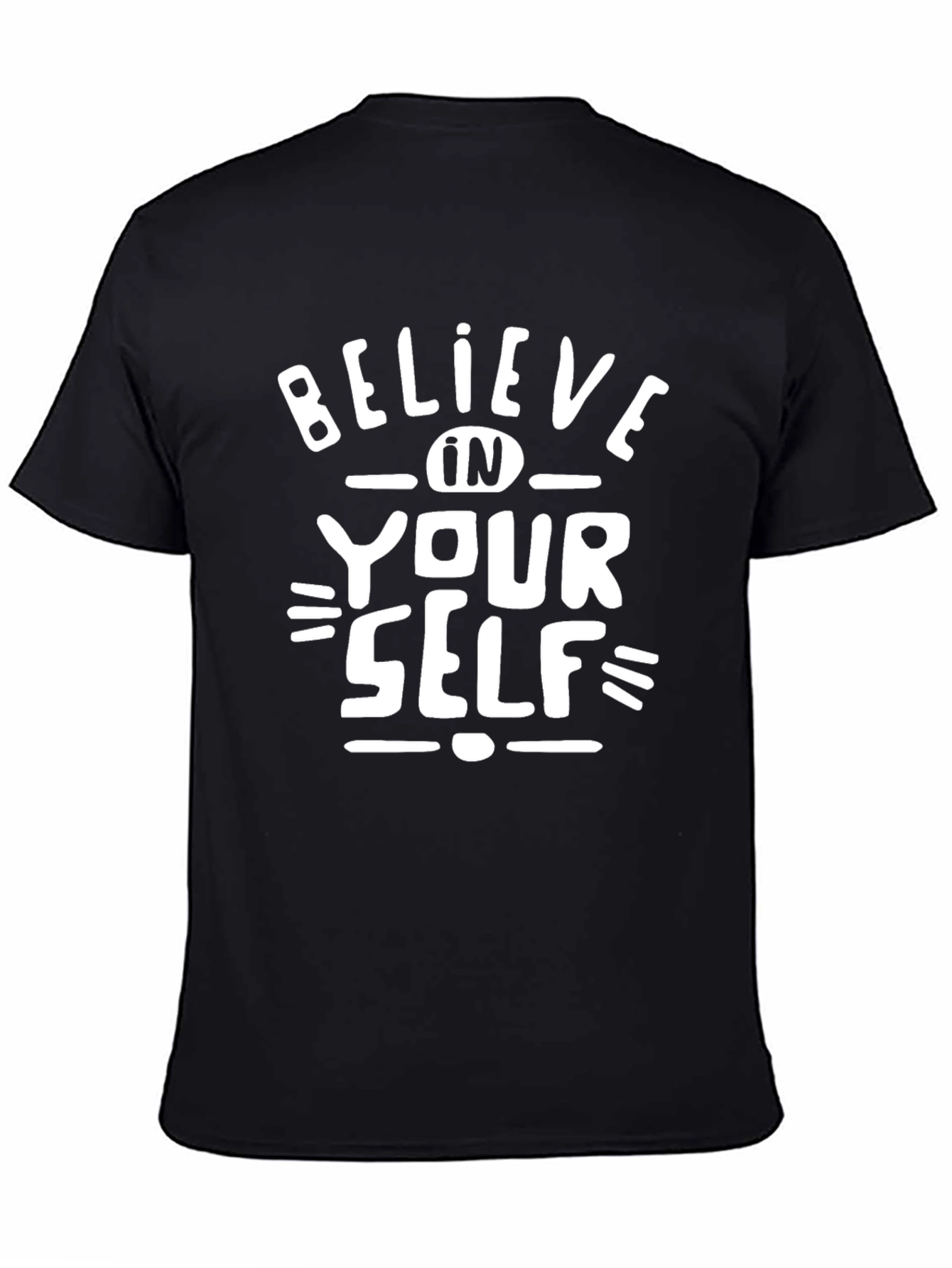 Believe In Yourself Graphic Tee - Black