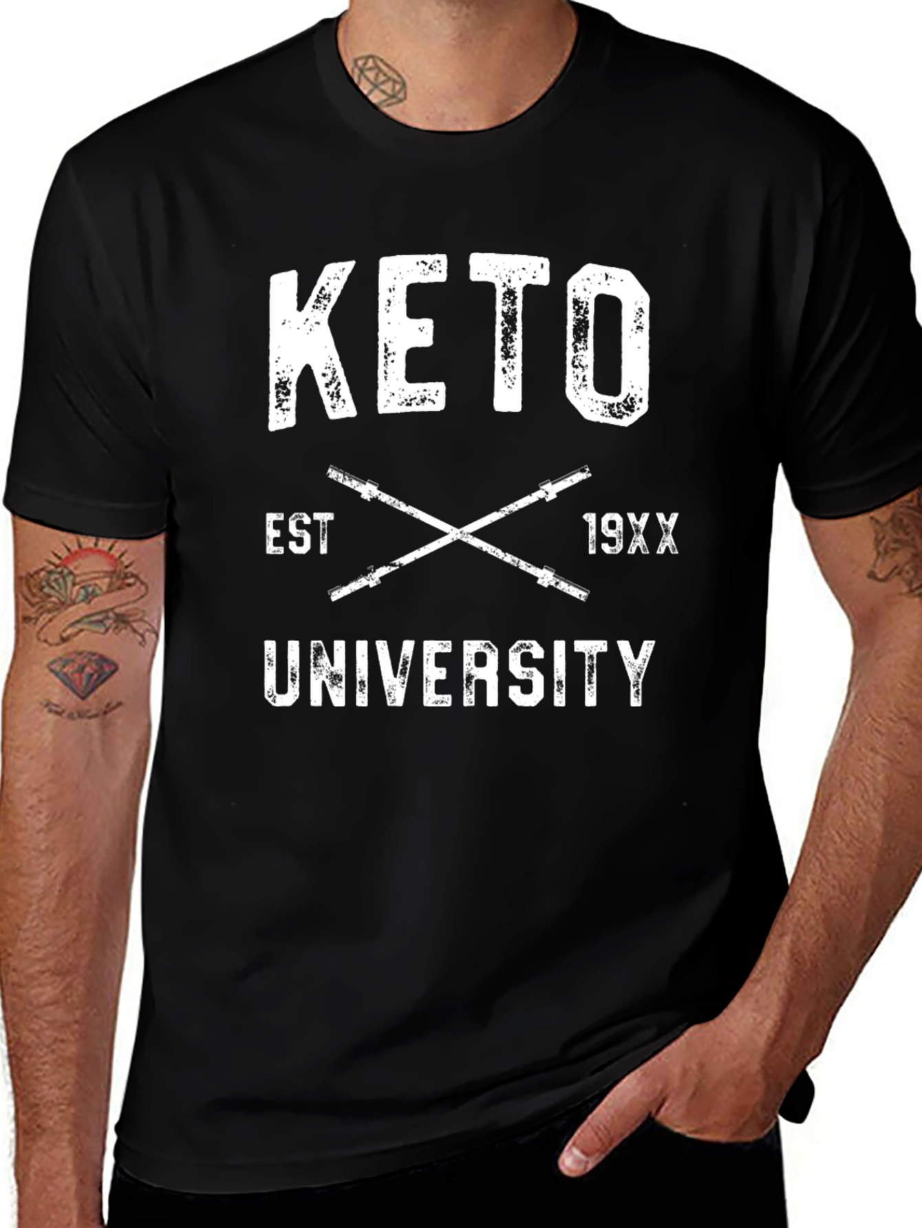Keto University T-Shirt - Black Graphic Tee