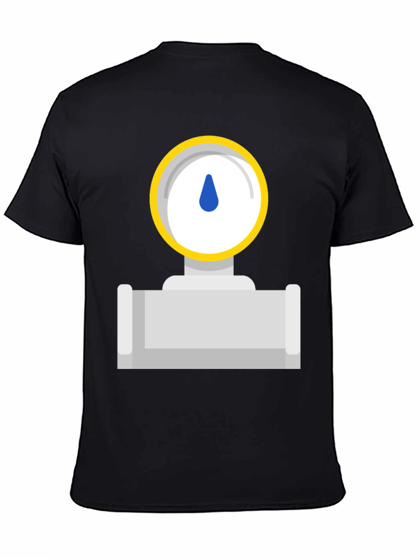 Gauge Graphic Tee - Black Cotton T-Shirt