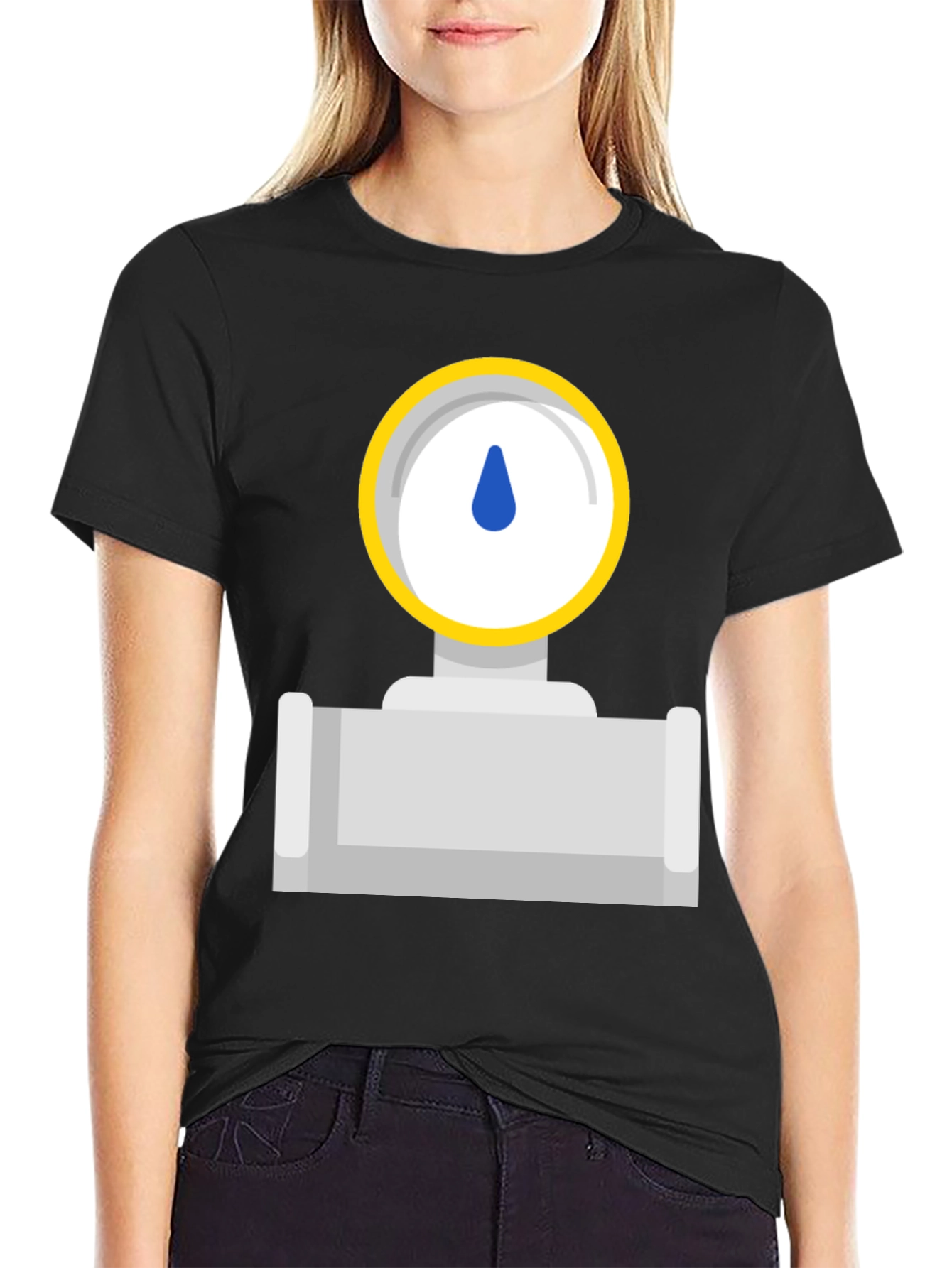 Gauge Graphic Tee - Black Cotton T-Shirt